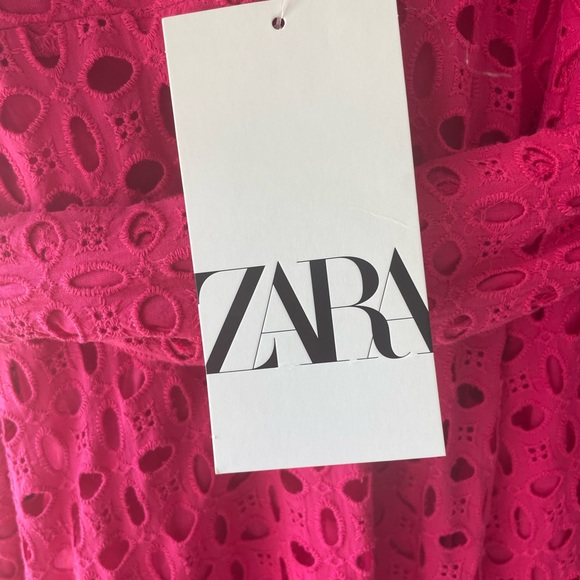 Zara SS22 Fucsia dress. NWT. Size S, M - Picture 7 of 8